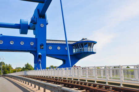 Peene bridge in Wolgastの写真素材