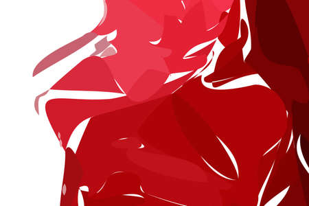 Red color background. Abstract illustration. 3D digital picture.の写真素材