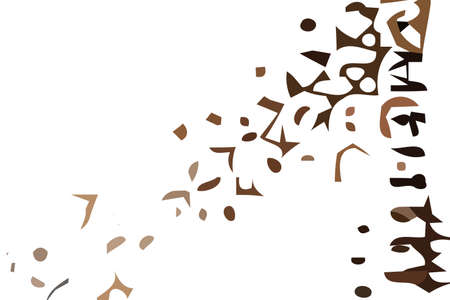 Brown and white background. Abstract vector. Modern geometric design. 2D rendering digital illustration.のイラスト素材