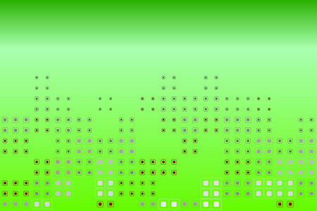 Green gradient background. Geometric shapes dots style. Colorful illustration.のイラスト素材