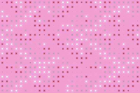 Naif style illustration. Light design with pink background and square geometry.のイラスト素材