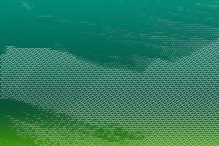 Pattern of white zigzag zigzag lines. Gradient green backgroundのイラスト素材