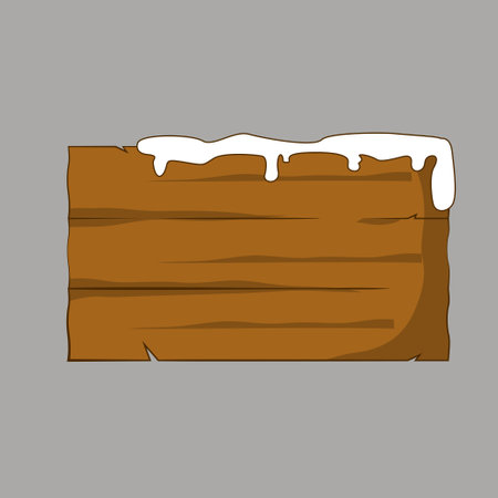 Wooden board fot text designのイラスト素材