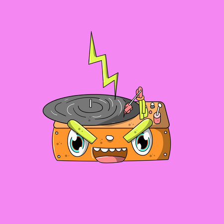 Vinyl monster cuteのイラスト素材