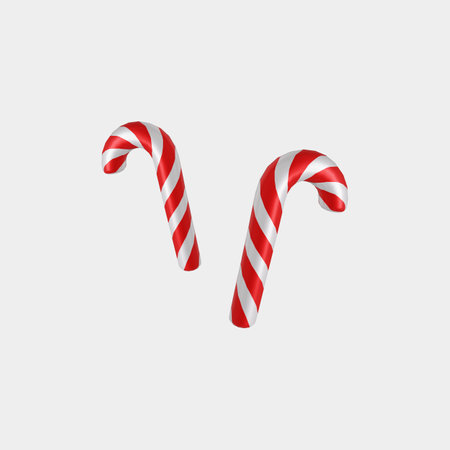 Candy canes icon. Realistic illustration of candy canes icon for web designの写真素材