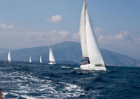 yachts competitionの写真素材
