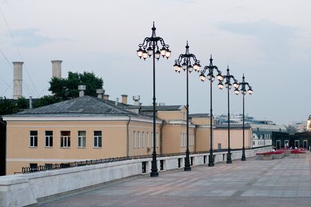 This is alley not far from the main church of Russia の写真素材