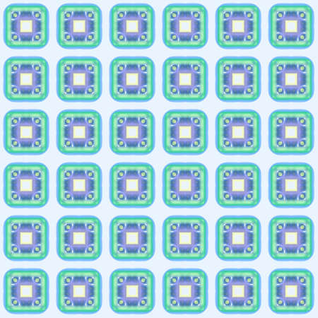 Abstract blue checked pattern. Texture background. Seamless illustration.