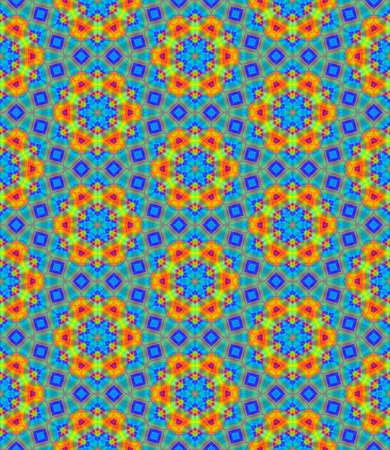 Abstract colorful floral pattern, Multicolor tile texture background, Rainbow colored seamless...