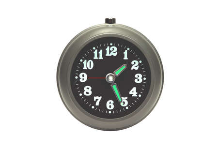 Alarm clock isolated on whiteの写真素材