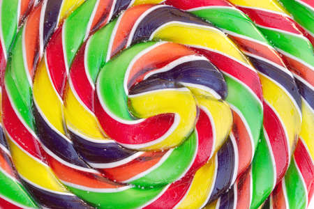 Color spiral candy sweet closeupの写真素材