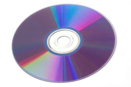 Computer cd dvd optical disk isolated on white closeupの写真素材