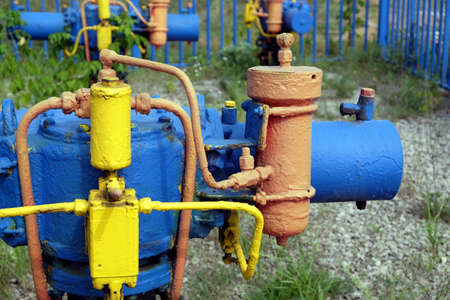 Gas unit with faucet and other energy equipment after fence