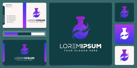 abstract lab logo designのイラスト素材