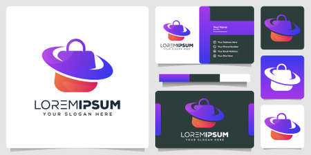 abstract bag logo designのイラスト素材