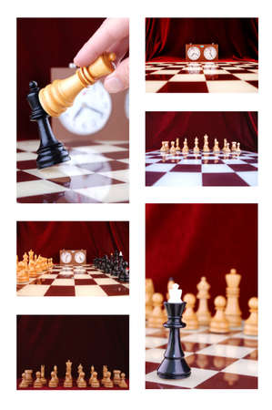 set of my photography, chess conceptの写真素材