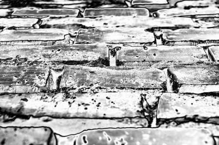 A part of an old village brick road.の写真素材