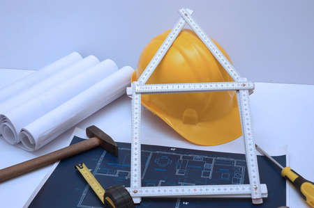 House interior design, concept of home architecture