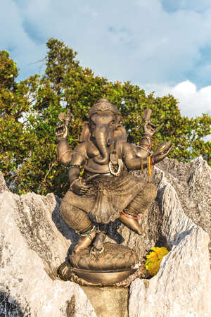 Ganesha statue at Tiger cave temple, Krabi, Thailand