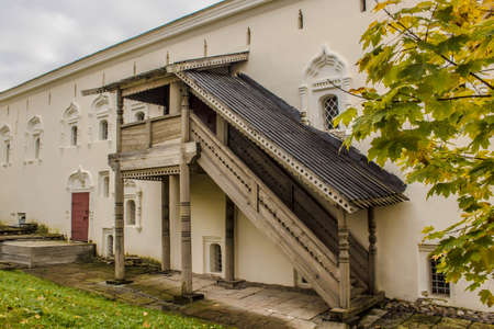 Russian folk ancient staircaseのeditorial素材