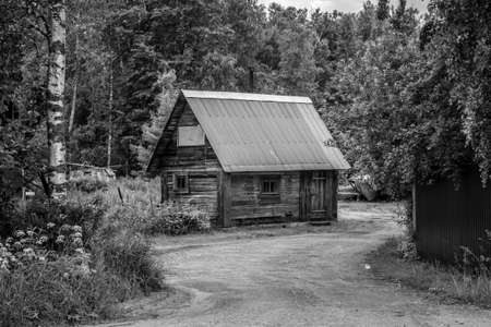 Wooden house in the forestのeditorial素材