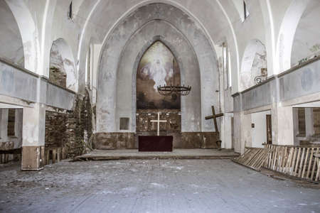 The abandoned Catholic Churchのeditorial素材