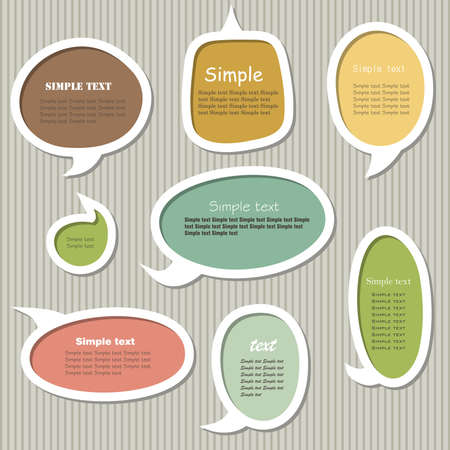 Collection of speech bubbles. のイラスト素材