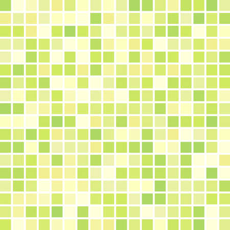 Green geometric background consisting of squares. Abstract digital background.のイラスト素材