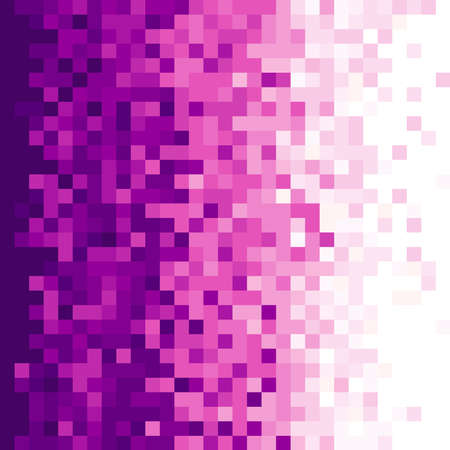 Purple geometric pixel background. Abstract digital background with mesh of squares. Geometric style illustration.のイラスト素材