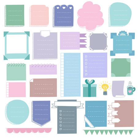 Bullet Journal Hand Drawn Vector Elements For Notebook Diary And