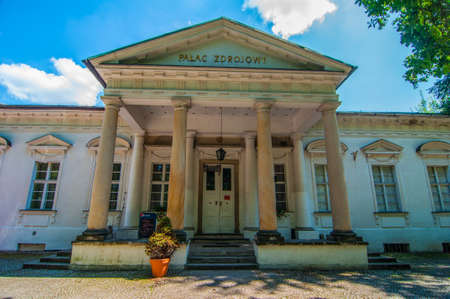 Spa palace in the thermal spa, Jelenia Gora - Cieplice, Lower Silesia, Polandのeditorial素材