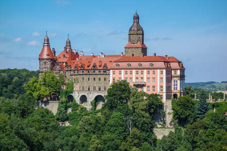 Ksiaz Castle in Walbrzych, One of the largest castles in Poland, Lower Silesia, Polandのeditorial素材