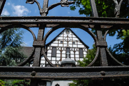Wooden, protestant church of peace in Swidnica, Lower Silesia, Lutherans, Unesco, Polandのeditorial素材
