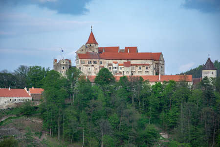 Pernstejn Castle is located in Moravia, Czech Republic, 25 km north-west of Brnoのeditorial素材