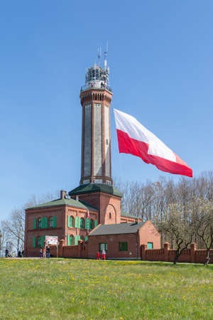 Lighthouse in Niechorze - Polish Coastの写真素材