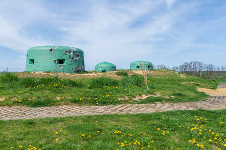 The largest fortifications in Poland from World War II - Festungsfront Oder-Warthe-Bogen MRUのeditorial素材