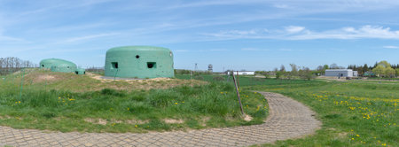 The largest fortifications in Poland from World War II - Festungsfront Oder-Warthe-Bogen MRUのeditorial素材