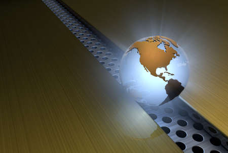 background with globeの写真素材