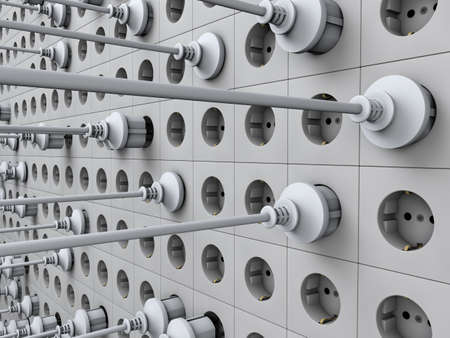 wall of the socketの写真素材
