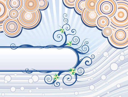 abstract background with ornament elementのイラスト素材