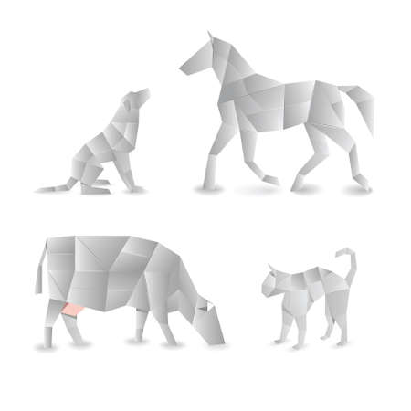 origami animals の写真素材