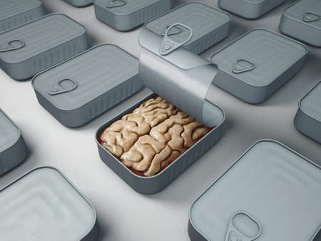 brain in a canの写真素材