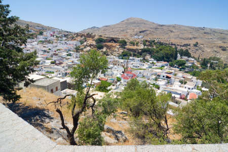 Lindos, Rhodes, Greeceの写真素材