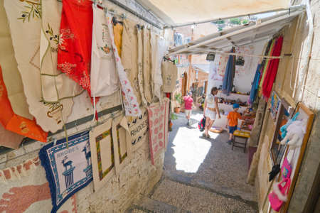 Lindos, Rhodes, Greeceのeditorial素材