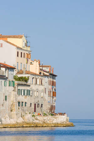 Old town architecture of Rovinj, Croatia  Istria touristic attraction の写真素材