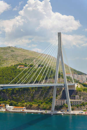 Franjo Tudjman bridge, Dubrovnik, Croatiaの写真素材