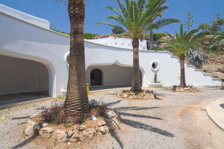 architecture of Kalithea Thermes, Rhodes islandの写真素材