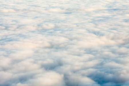 Inversion, only cloudsの写真素材
