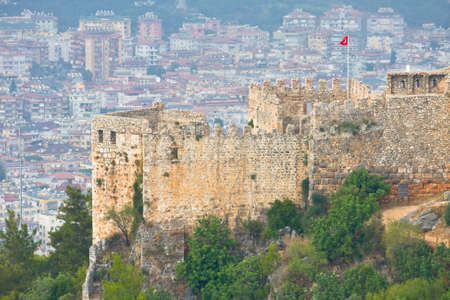 View from the Inner Castle  Ic Kale , Alanya, Turkey のeditorial素材