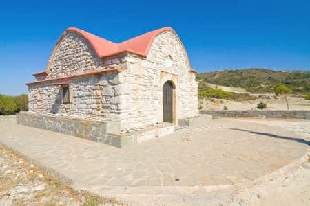 Chapel, Rhodes island, Greece の写真素材